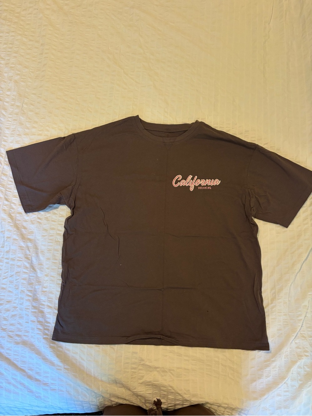California Graphic Crewneck T-Shirt - Brown